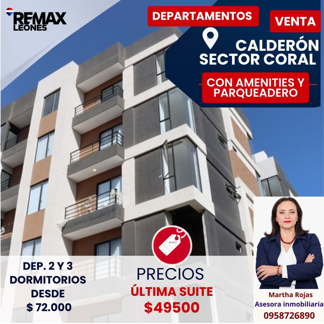 Departamento en venta en Calderón