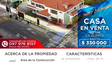 CASA EN VENTA SECTOR LA QUINTA