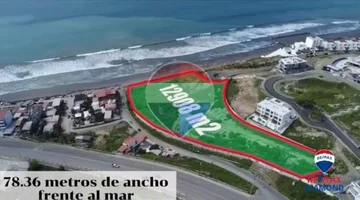 terreno de venta frente al mar en Manta